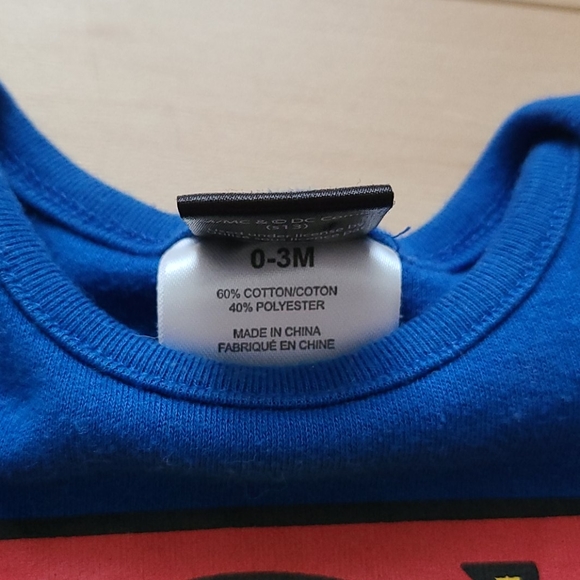 Superman Infant Outfit + Stickers - Picture 2 of 4